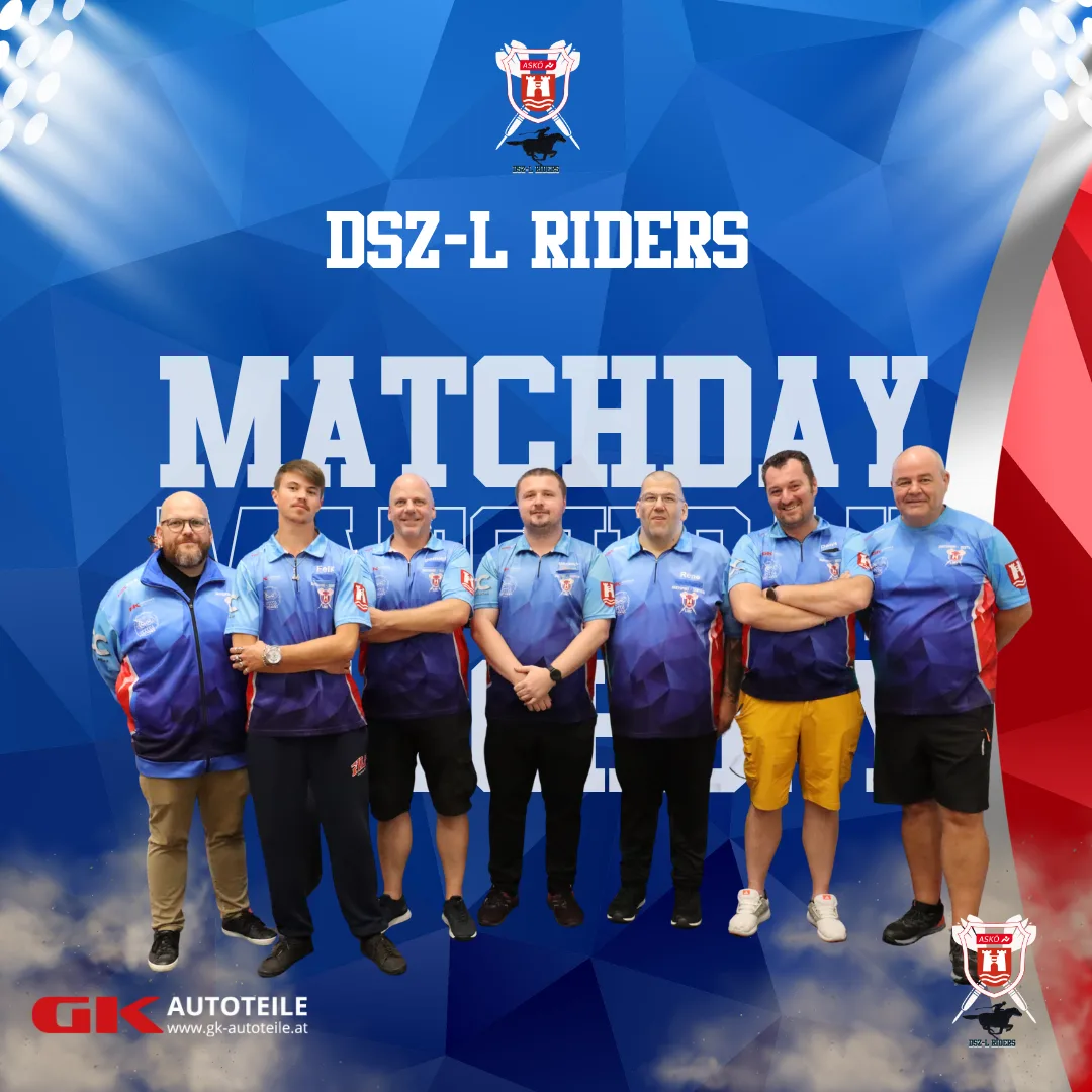 Die Mannschaft der DSZ-L Riders in Vereinstrikots